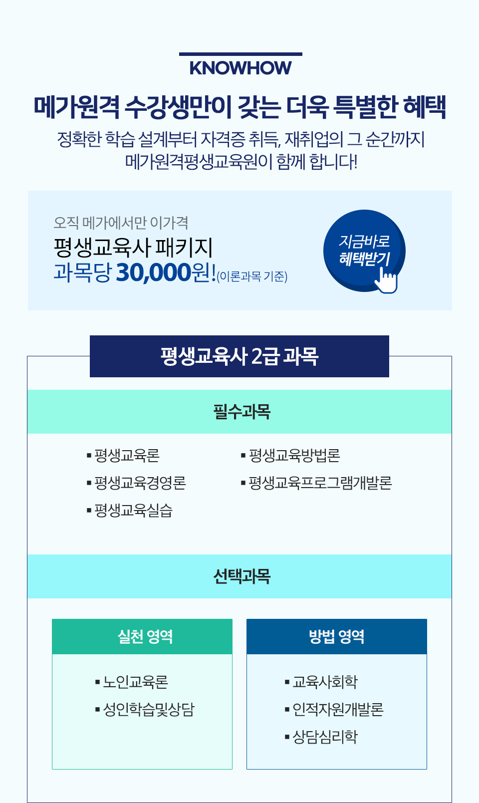 메가원격 수강생만이 갖는 더욱 특별한 혜택